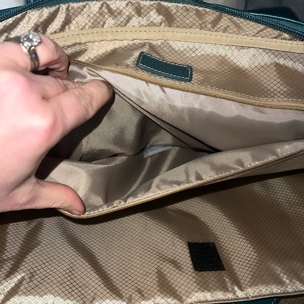 Buxton Teal Laptop Bag with organization pockets - Picture 3 of 7